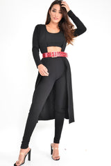 Red Snake Print Wide Belt - Nayelie