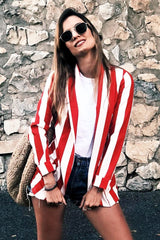 Red Stripe Blazer - Rockie