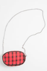 Red Black Plaid Bum Bag - Keyra