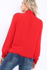 Red Ruffled Blouse - Corda