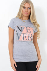 Remmi Grey Slogan Top