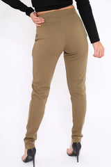 Khaki Tapered Leg Trousers - Rennie