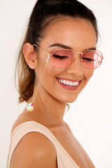Gold Iridescent Tear Drop Sunglasses Chain - Ricki