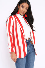 Red Stripe Blazer - Rockie