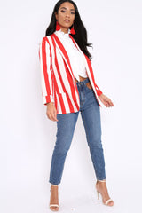 Red Stripe Blazer - Rockie