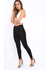 Black Fringe Leggings - Rosaleen