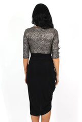 Rosanna Black Cross Front Dress