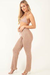 Rose Gold Metallic Triangle Bralet - Elsy