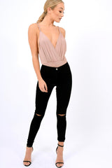 Rose Cross Front Bodysuit - Tarren