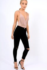 Rose Cross Front Bodysuit - Tarren