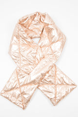 Rose Gold Metallic Padded Scarf - Haizel