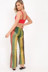 Multi Coloured Mesh Sheer Flares -  Rosilee