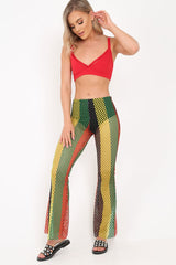 Multi Coloured Mesh Sheer Flares -  Rosilee