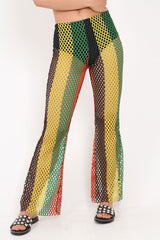 Multi Coloured Mesh Sheer Flares -  Rosilee