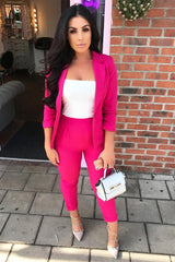 Pink Blazer and Trousers Co-Ord - Rossie