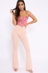 Rose Bow Extreme Crop Top - Rossi