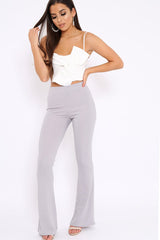 White Bow Extreme Crop Top - Rossi