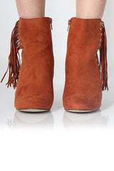 Rosaleen Tan Suede Tassel Boots