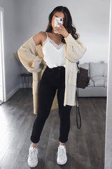 White Lace Trim Cami Top - Analissa