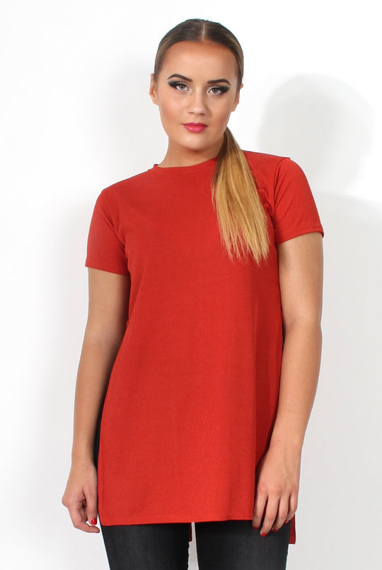 Cadence Rust Cross Back Top