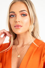 Gold Coin Chain Necklace - Deveah