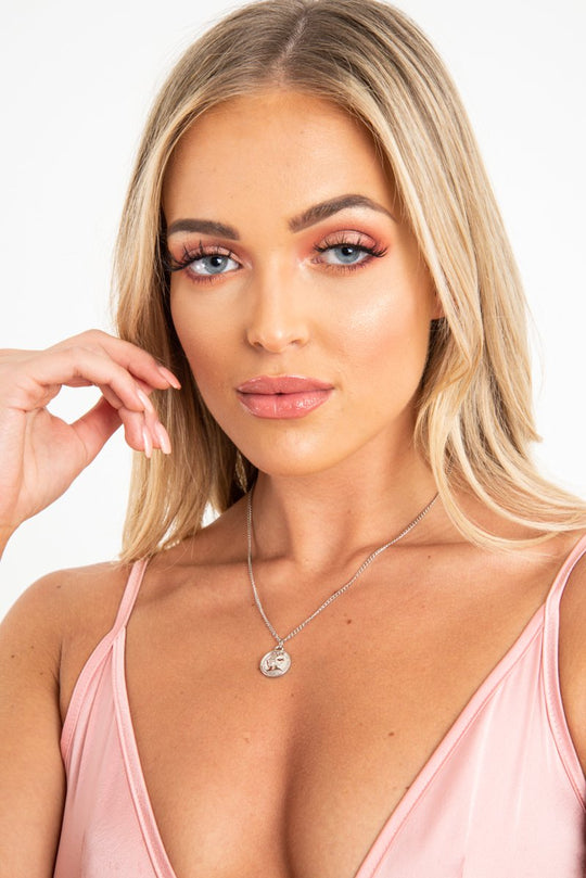 Silver Coin Chain Necklace - Deveah