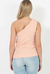 Nude One Shoulder Top - Sabbie