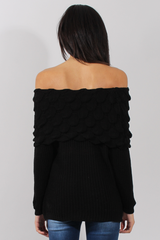 Black Layer Bardot Jumper- Sammie