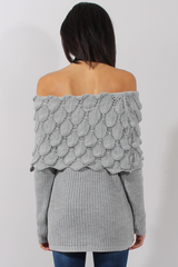 Grey Layer Bardot Jumper- Sammie