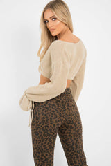 Leopard Print High Waist Denim Jeans - Lorine