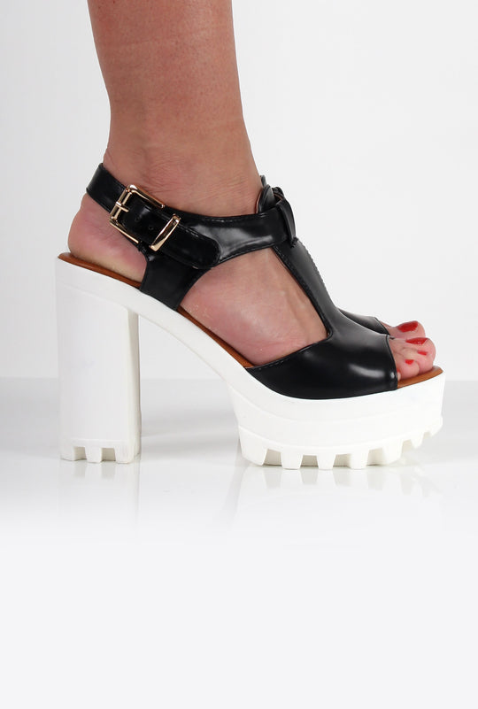 Sarah Cut Out Peep Toe Heels