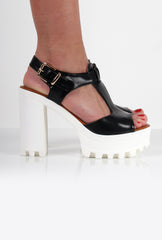 Sarah Cut Out Peep Toe Heels