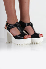 Sarah Cut Out Peep Toe Heels