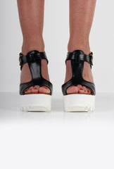 Sarah Cut Out Peep Toe Heels