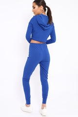 Royal Blue Tracksuit with White Stripe - Sascha
