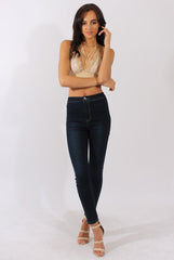 Nude Lace Harness Bralet - Saskia