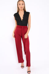 Black Floral Crochet Off The Shoulder Bodysuit - Shae