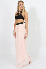 Pink Pleated Maxi Skirt - Shanice