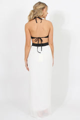 White Pleated Maxi Skirt - Shanice