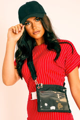 Black Utility Style Cross Body Bag - Dax