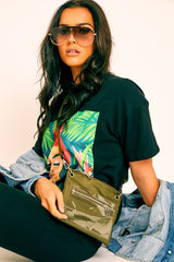 Khaki Utility Style Cross Body Bag - Dax