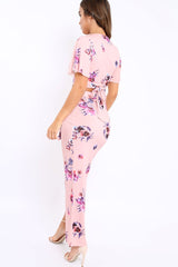Pink Floral Print Co-ord Set - Shayna