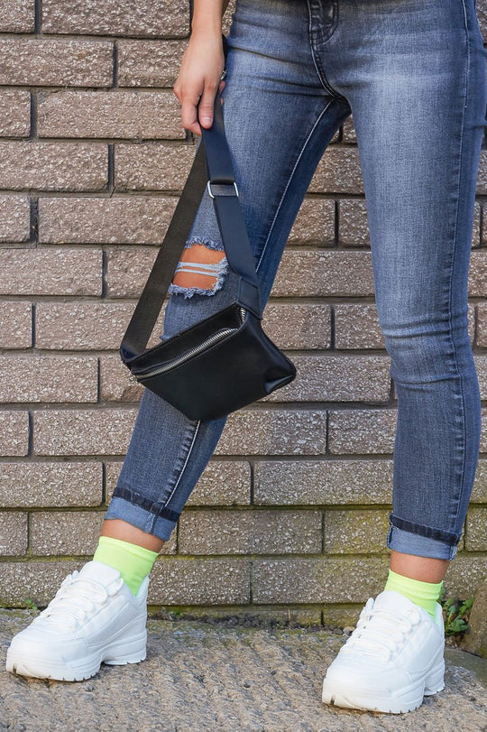 White Patent Snake Chunky Lace Up Trainers - Amiia