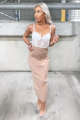 White Lace Flower Bodysuit - Faylen