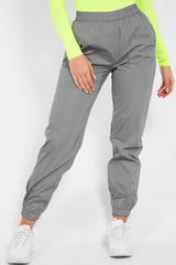 Silver Elasticated Jogger Style Trousers - Freddie