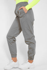 Silver Elasticated Jogger Style Trousers - Freddie