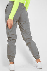Silver Elasticated Jogger Style Trousers - Freddie