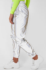 Silver Elasticated Jogger Style Trousers - Freddie