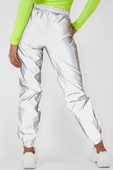 Silver Elasticated Jogger Style Trousers - Freddie