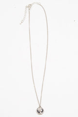 Silver Coin Chain Necklace - Deveah